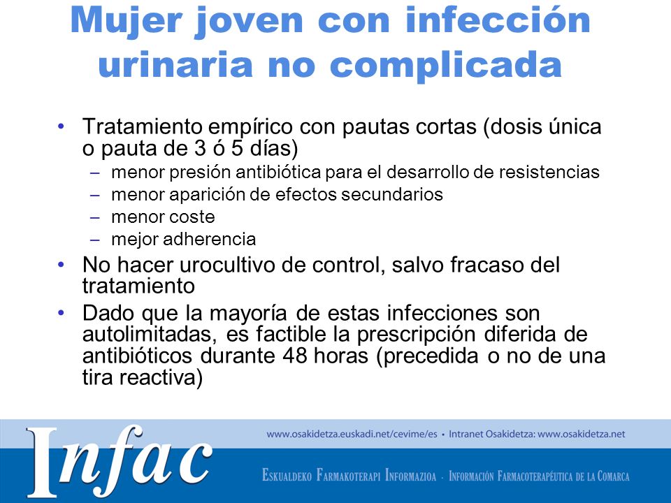 Tratamiento para infeccion de orina